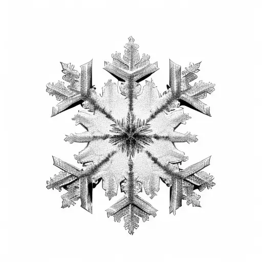 Snowflake With Angel Wings