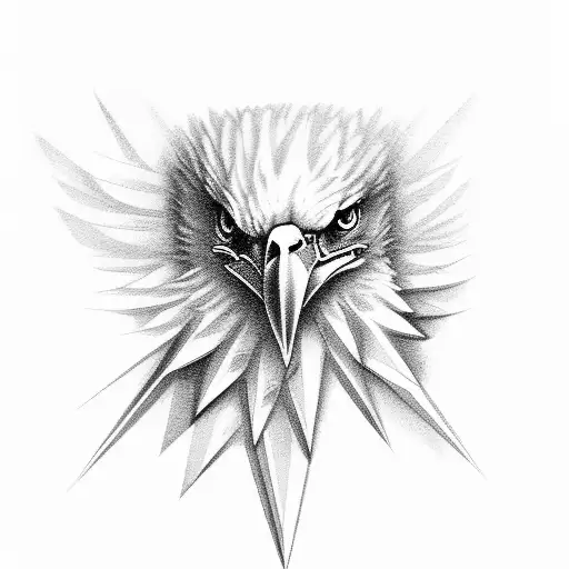 Eagle With Wings Spread