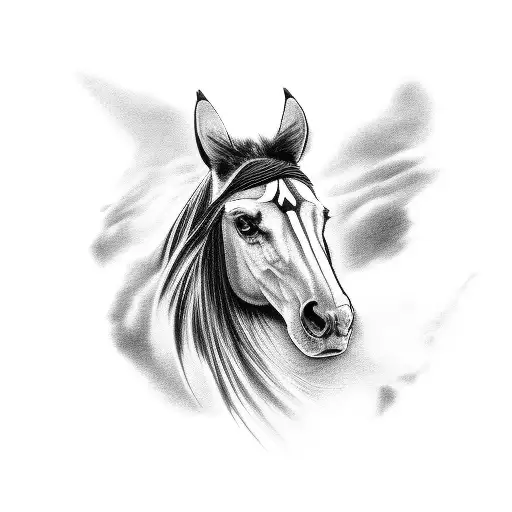 Indian Amerindian Boy Horse Animal Feather