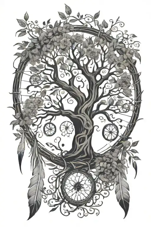 Tree Of Life Dream Catcher Entangled