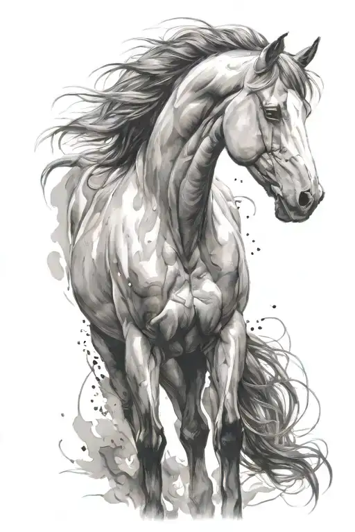 Oil Layered Painting Horse