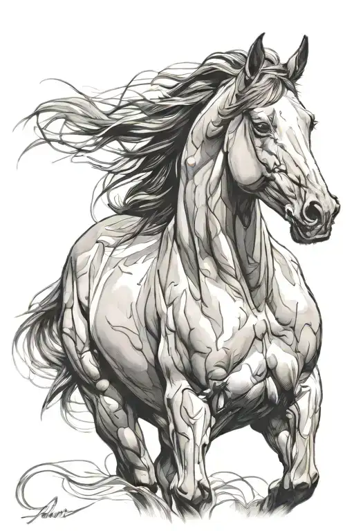 Oil Layered Painting Horse