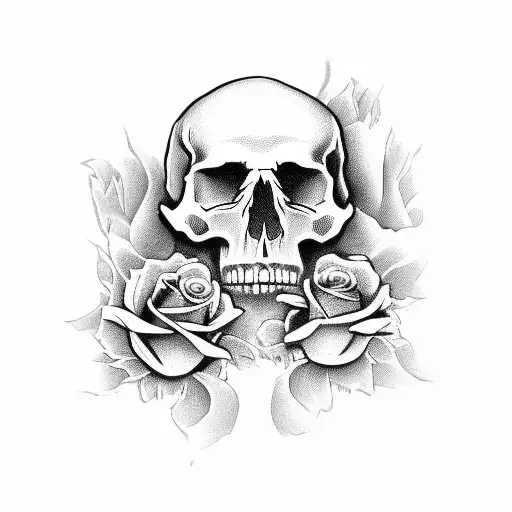 Skull And Roses