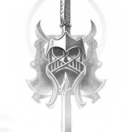 Christian Warrior With Sword