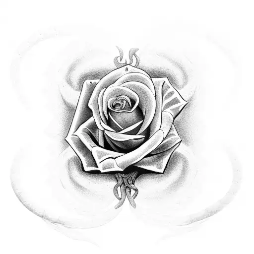 Spine Rose Tattoo With Snakes