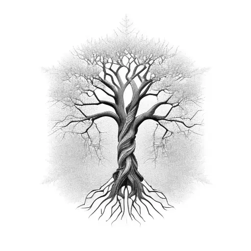 Tree Of Life With Numbers 307 405 Crossing Each Other