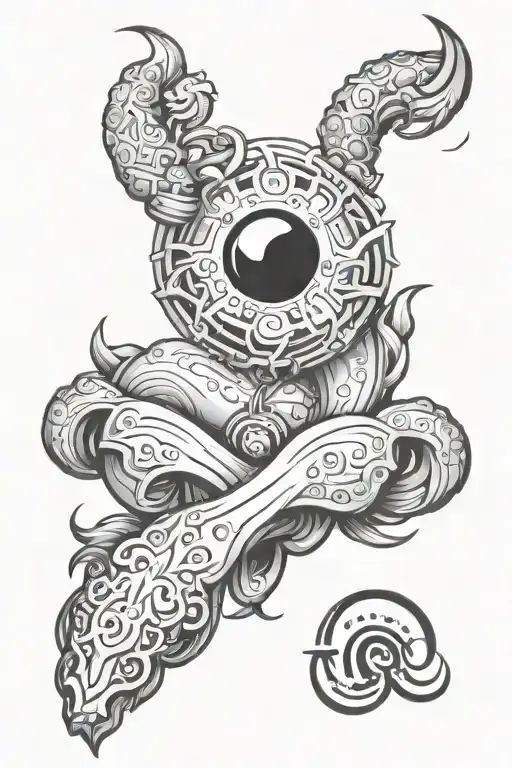 Cancer Zodiac Fused With Leo Zodiac Sign