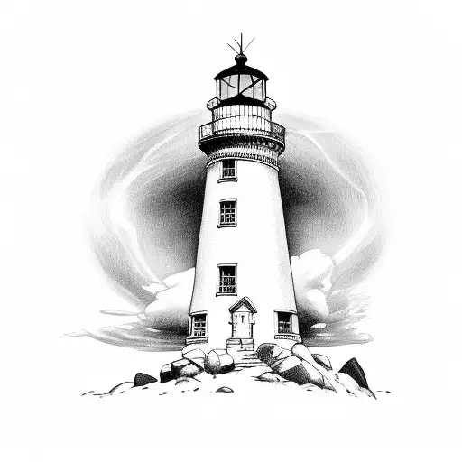 Lighthouse Shining Over Angel