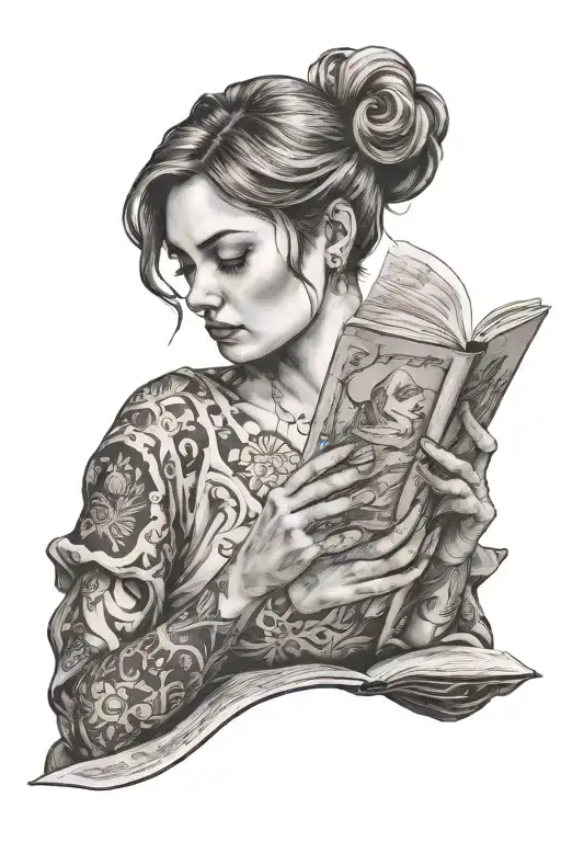 Woman Reading A Book