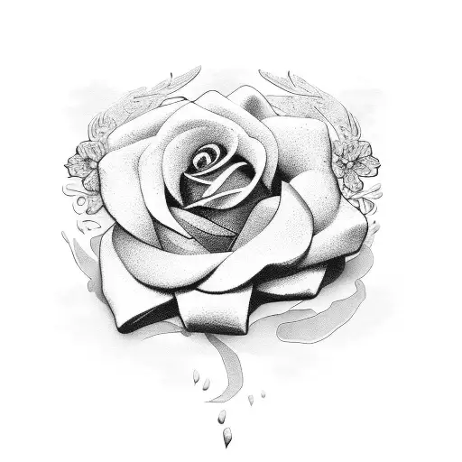 Military Tags And Flowers