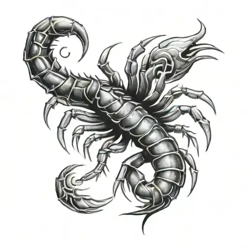 Scorpion With Light Rays