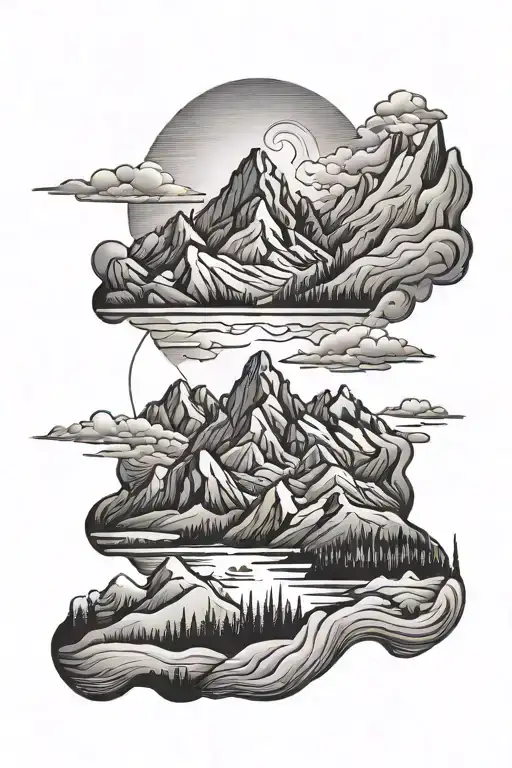 Mountain Range With A Hidden Message