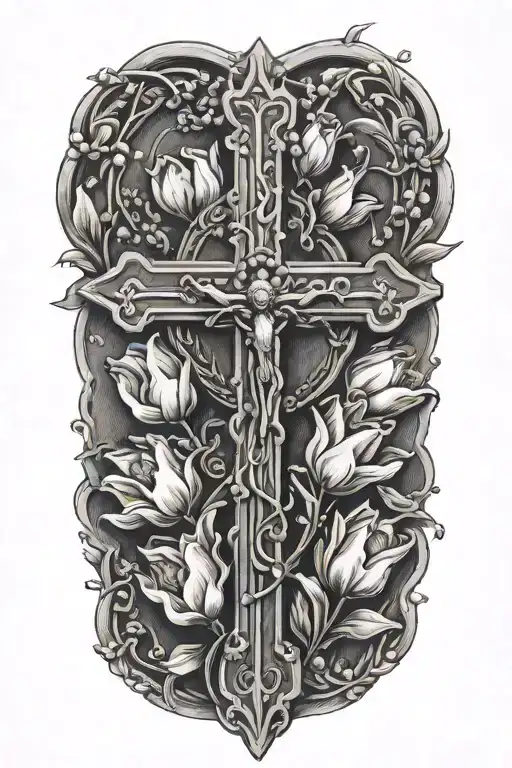Rosary With Tulips