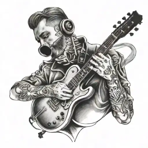 A Portrait Of A Famous Musician With A Unique Twist