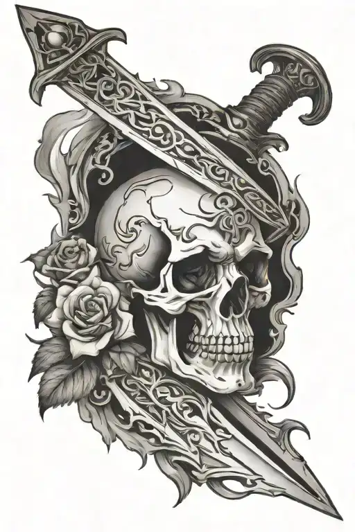 Skull And A Sword