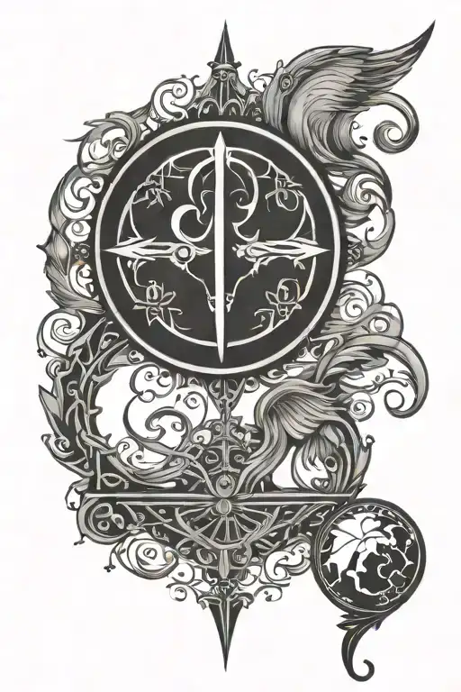 Symbol For Dawn Next To The Symbol For A Prince