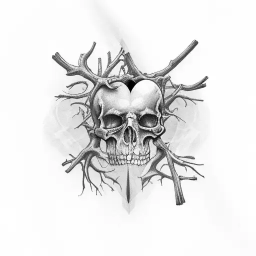 Ribcage With Broken Heart