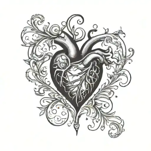 Hollow Broken Heart On Wrist