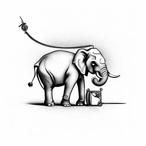 Elephant And Pocket Watch