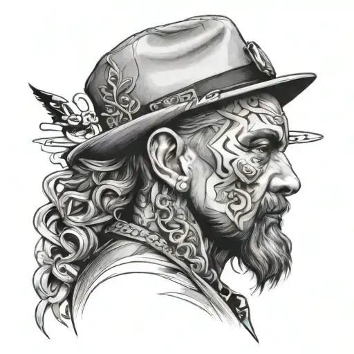 Incorporate The Letters Ykfo Into A Stylized Black And Grey Portrait Of A Favorite Celebrity