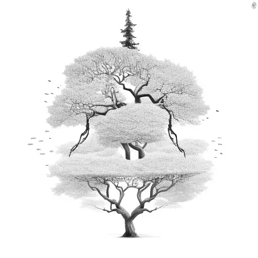 A Family Tree With Rpg Characters As The Branches