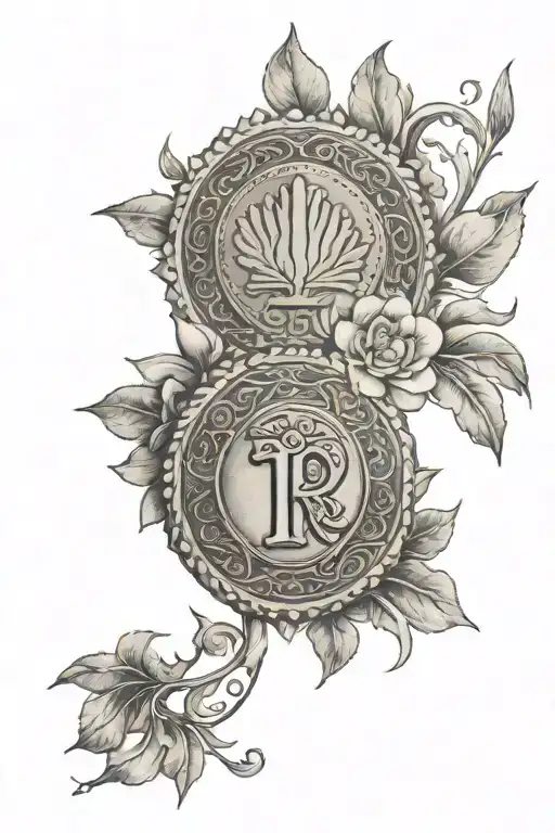 Indian One Rupee Coin