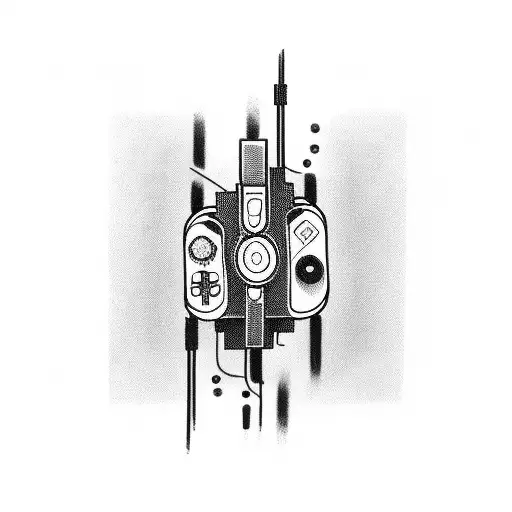 A Gaming Controller Intertwined With Musical Notes