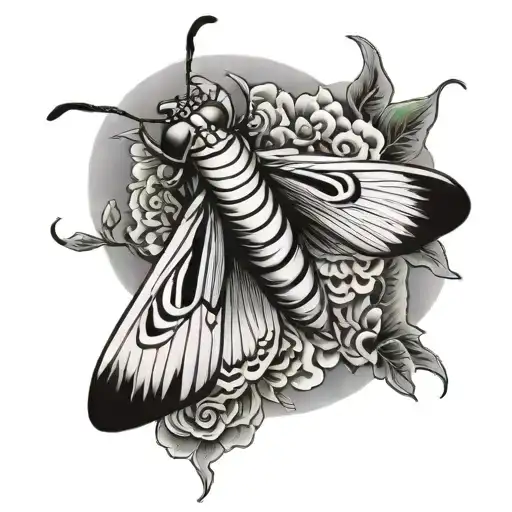Moth Japanese Art
