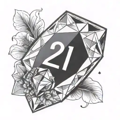 Diamond With Number 21