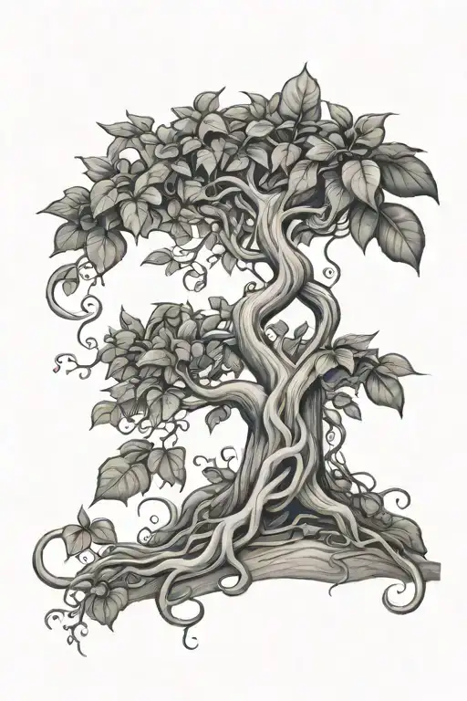 Winding Vine Money Tree Realistic
