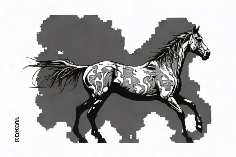 Monet Horse Programming On Laptop