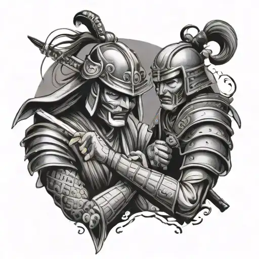 Samurai Flirting With Death