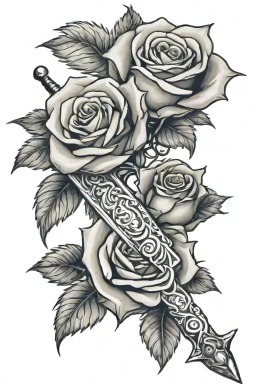 Sword & Rose Wrapped