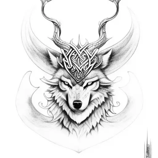 Norse Mythical Woodland Creatures Full Sleeve