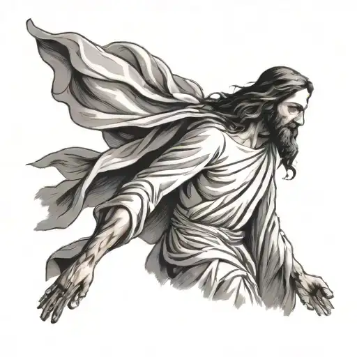 Jesus Walking Towards