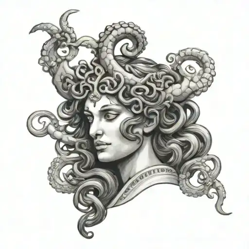 Medusa Holding The Head Of Perseus Greek Mythology