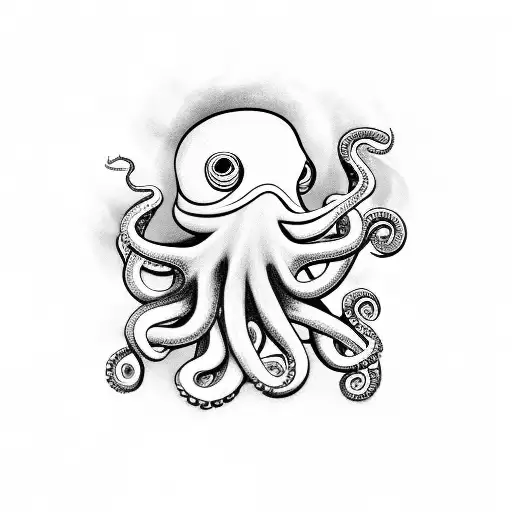 Octopus Holding Chef Knife