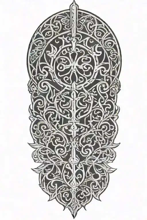 Sweedish Viking Symbols Incorporated Within Its Branches