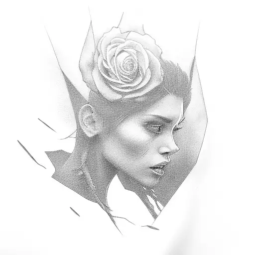 Female Silhouette In Luis Rojo Stule