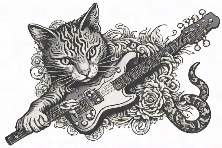 Cat Bass Guitar