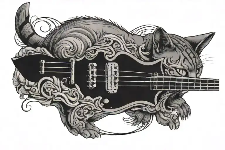 Cat Bass Guitar
