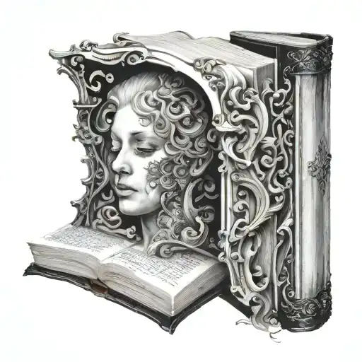 Book Opening To Side Profile