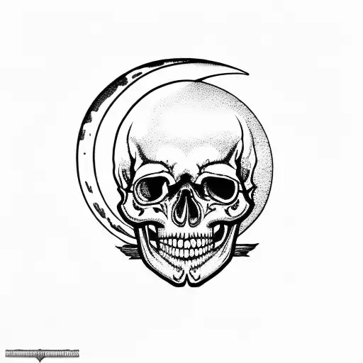 Moon Skull In Profile