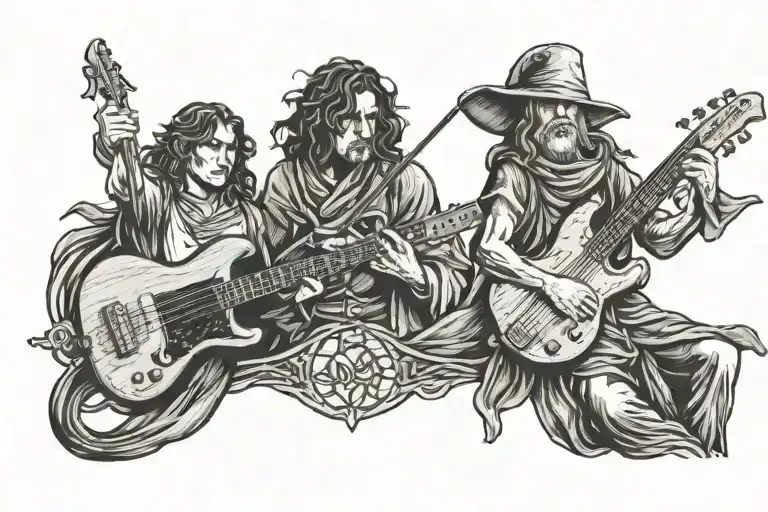 Love Bass Guitar Lord Of The Rings