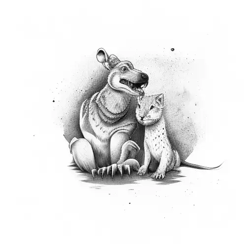 Hardworking Father And Loving Mother As Animals