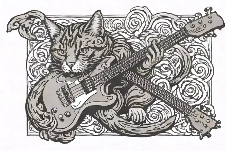 Cat Bass Guitar
