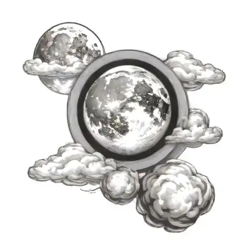Moon In Clouds