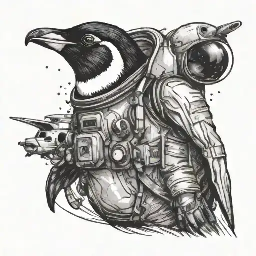 Penguin As An Astronaut