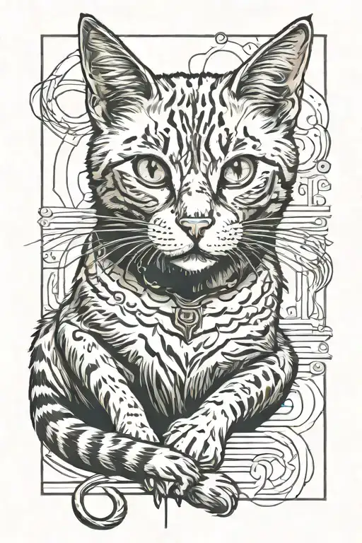 Stray Cat Sitting With M67