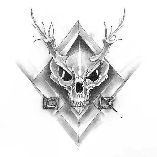 Cool Hip Tattoo Inspired By New Beginings And Gothic Vibes